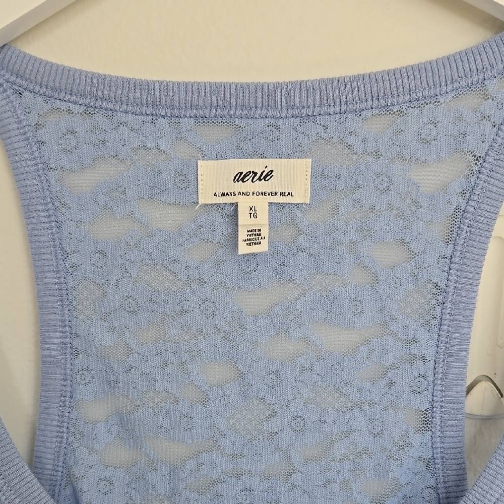 Aerie Easy Does It Vintage Lace Tank Top Size Size XL - Picture 2 of 10
